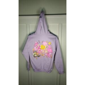 Flim Flam Large Purple Bees Flamingo Gamer YouTube Hoodie Read